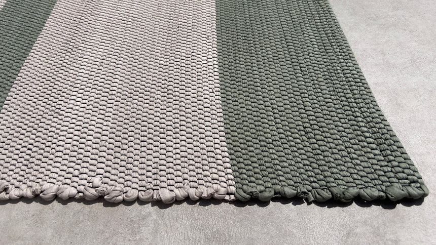 Tapis en coton recyclé tissé à la main TIAGO - AFKliving