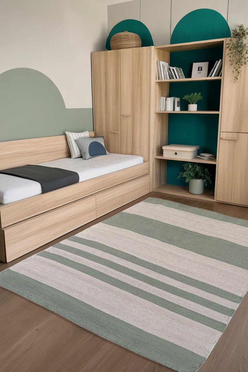 Tapis en coton recyclé tissé à la main TIAGO - AFKliving