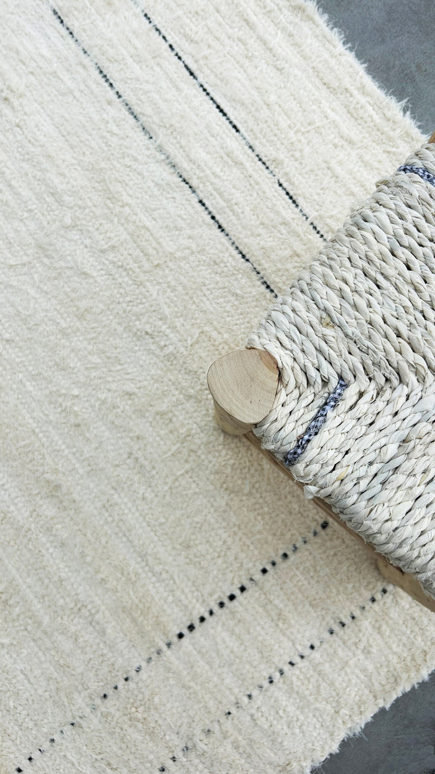 Tapis en coton recyclé tissé à la main VASCO - AFKliving
