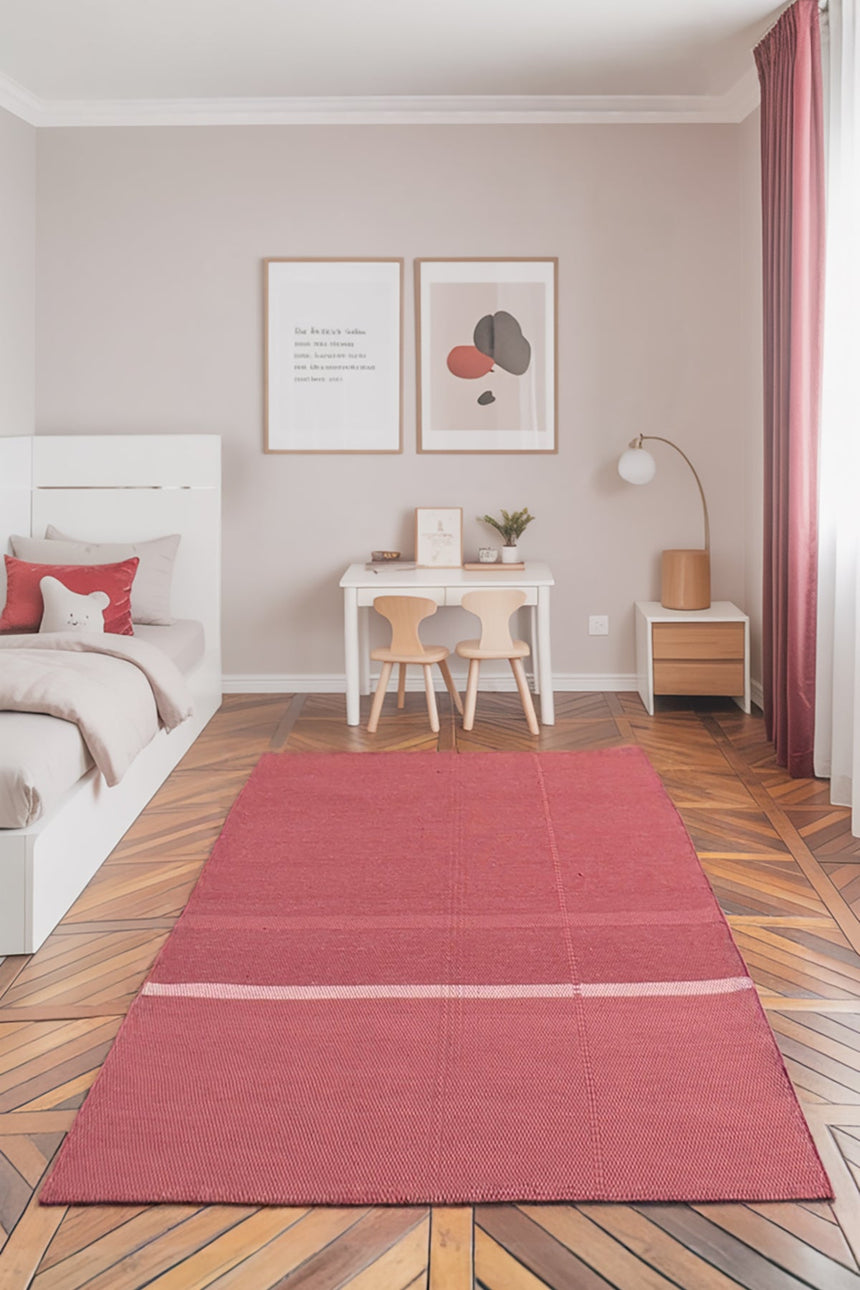 Tapis en fibres recyclées tissé à la main LEONOR - AFKliving