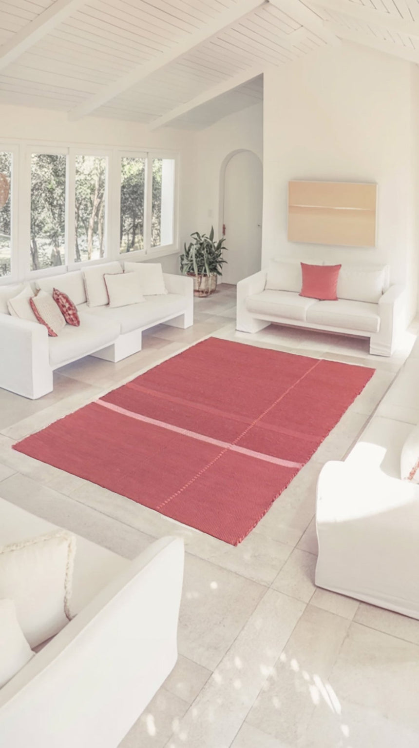 Tapis en fibres recyclées tissé à la main LEONOR - AFKliving