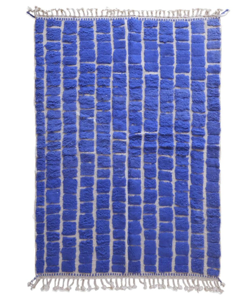 Tapis en laine à damier marocain - tapis sur mesure - AFKliving
