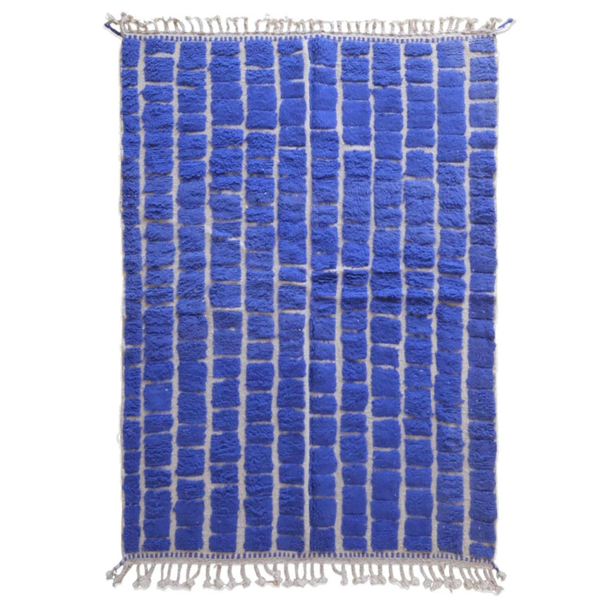 180 x 115 Tapis Berbère à Damiers- 100% Naturel en Laine 180 x 115 Tapis Berbère à Damiers- 100% Naturel en Laine