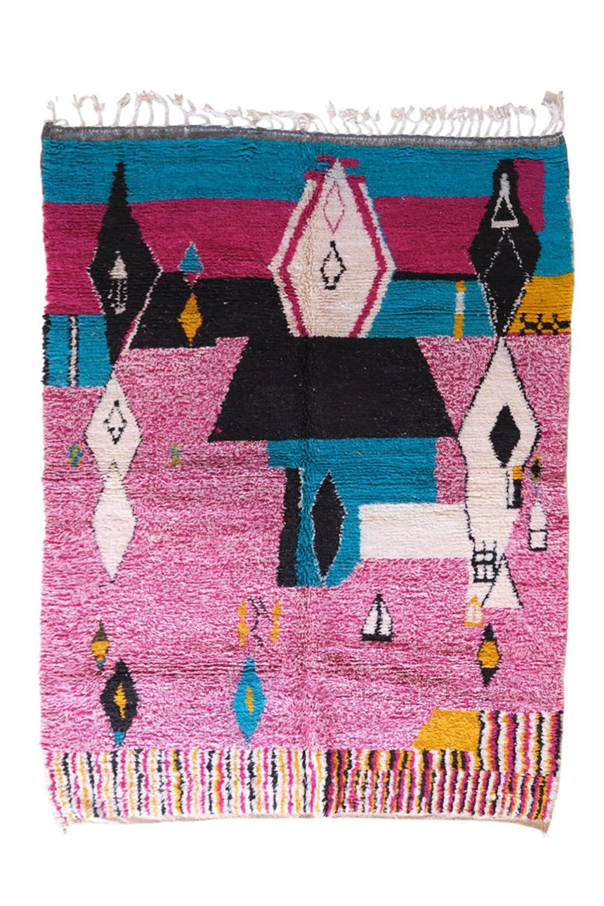 Tapis en laine abstrait marocain 205 x 285 cm VENDU - AFKliving