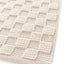 Tapis en laine et coton a carreaux fait main doux GABIN - AFKliving