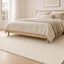 GABIN handmade checked wool and cotton rug