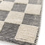 Tapis en laine et coton a carreaux fait main doux GABIN - AFKliving