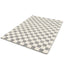 Tapis en laine et coton a carreaux fait main doux GABIN - AFKliving