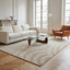 Tapis en relief style japandi ONDE