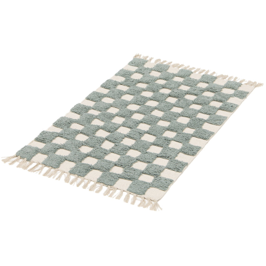 Tapis enfant à carreaux 100% coton lavable en machine MAEL - AFKliving