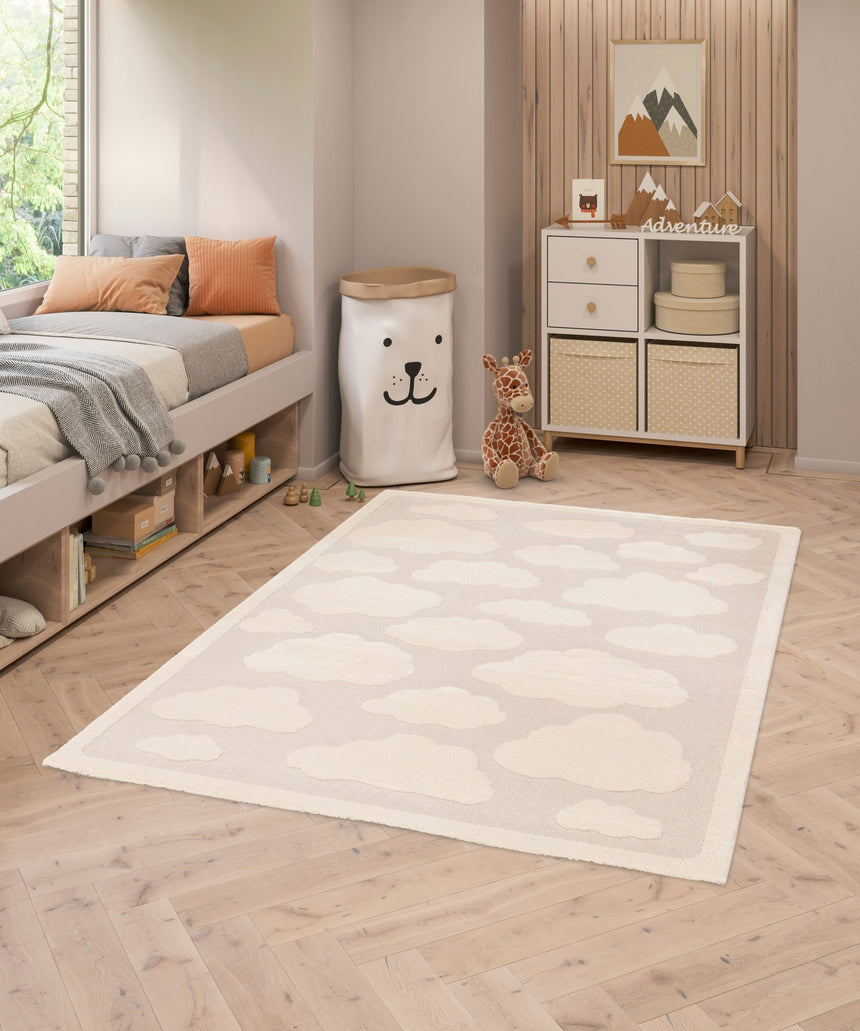 Tapis enfant avec effet relief NUAGES - AFKliving