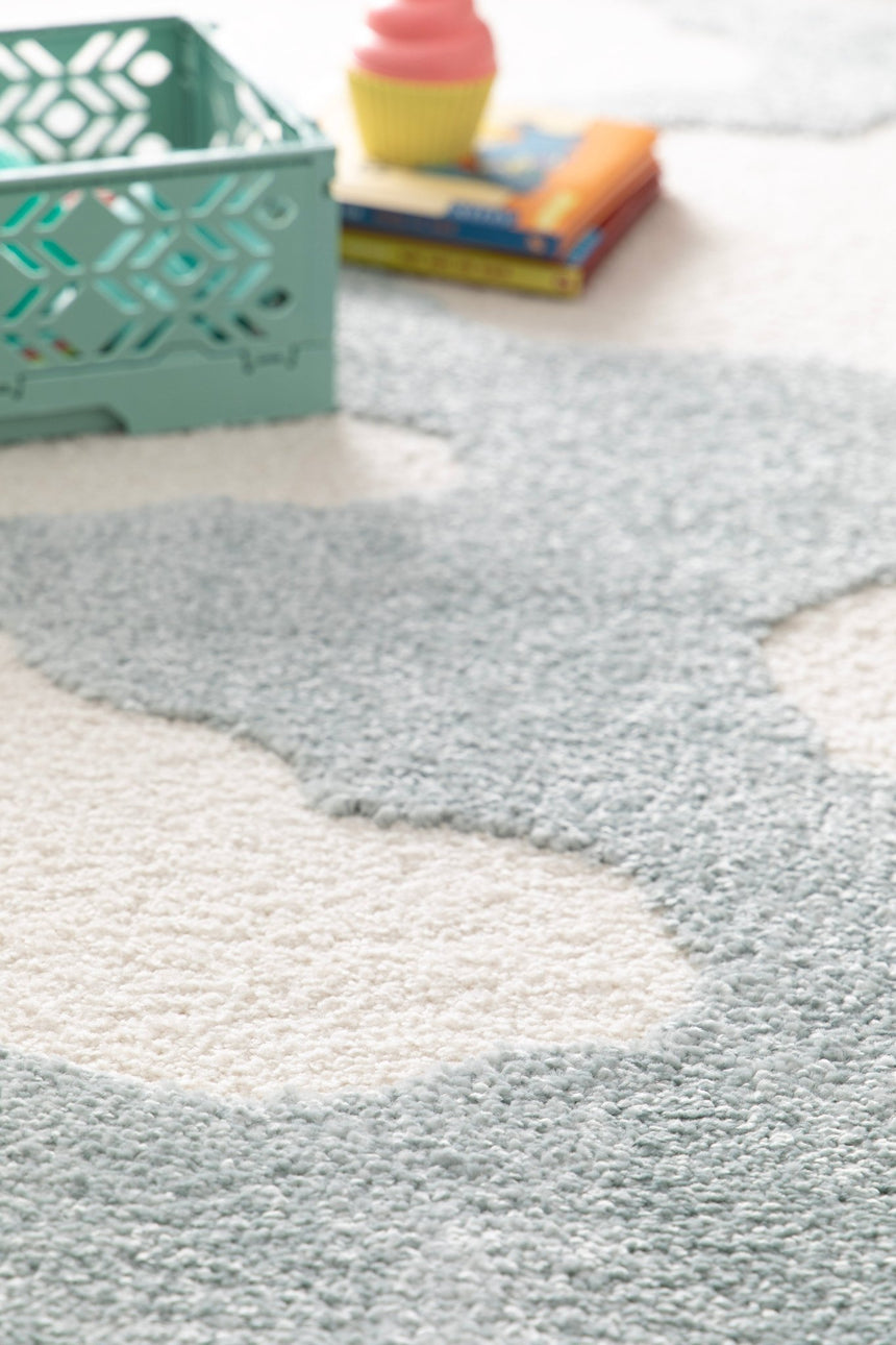 Children's rug with CLOUDS relief effect - AFKliving