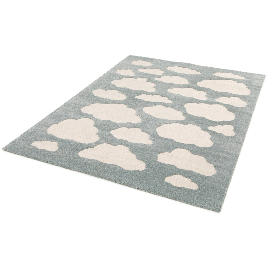 Children's rug with CLOUDS relief effect - AFKliving