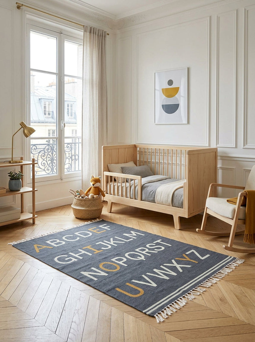 Tapis enfant en coton ALPHABET - AFKliving