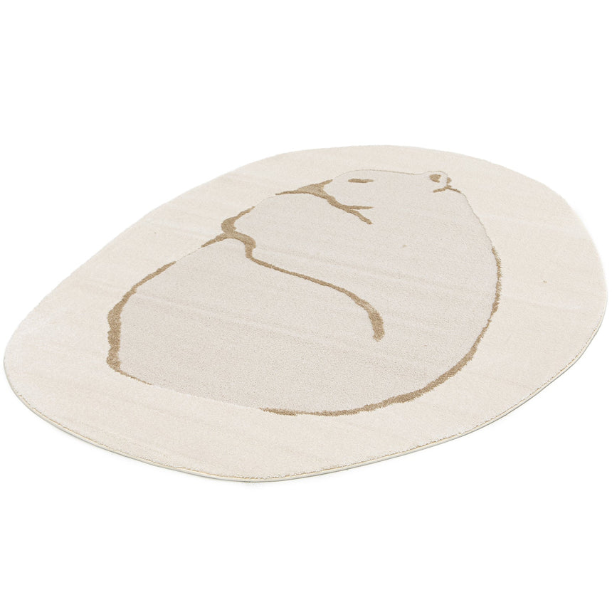 Tapis enfant forme ovale avec effet relief ORSO - AFKliving
