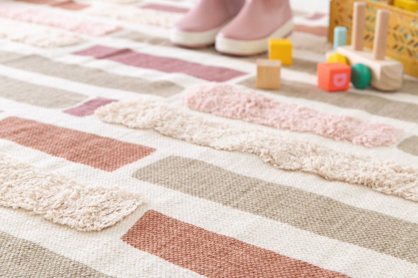 Tapis enfant tufté en coton lavable à la machine ANOUK - AFKliving