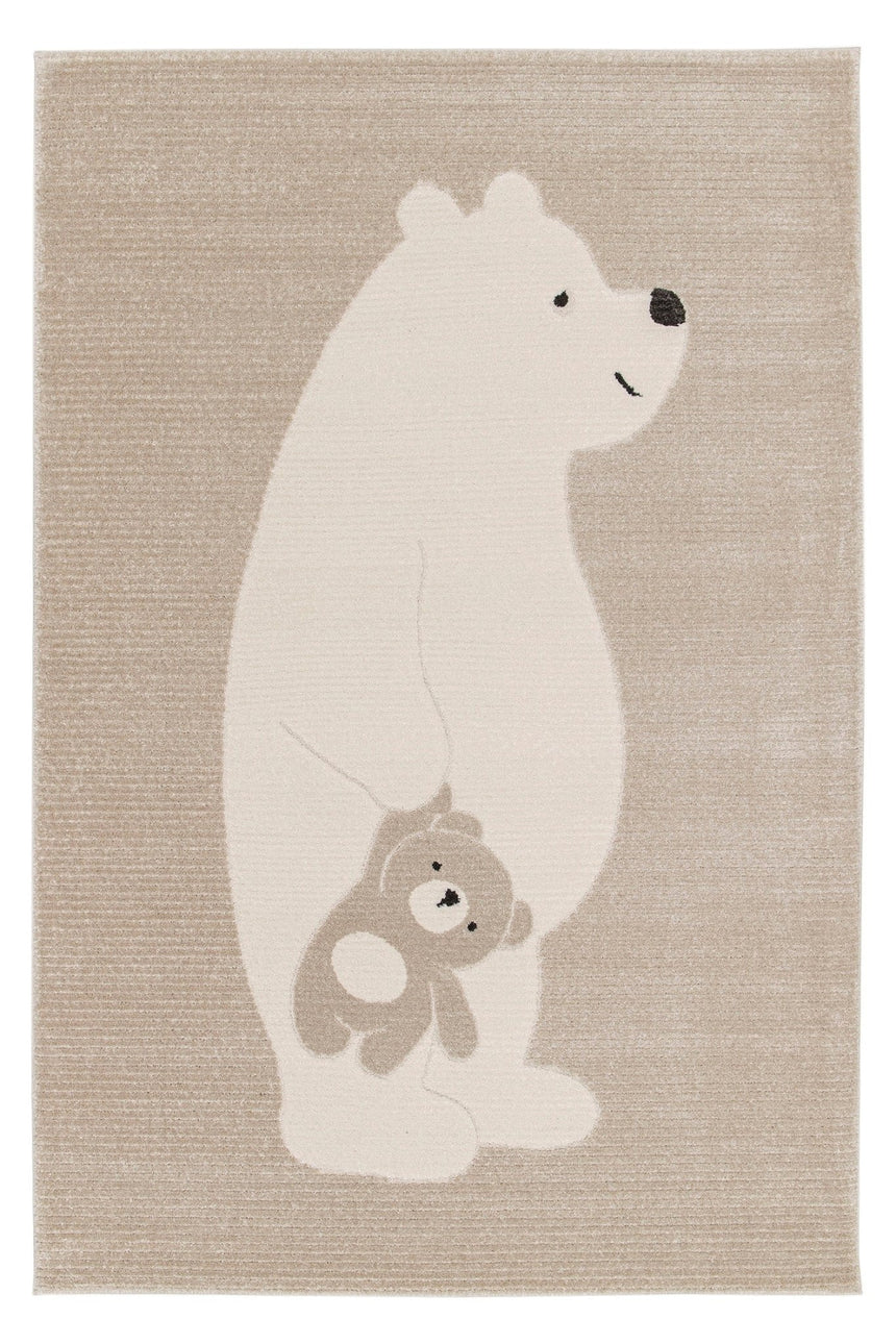 Tapis enfant ultra doux à effet sculpté petit ours CUDDLE - AFKliving