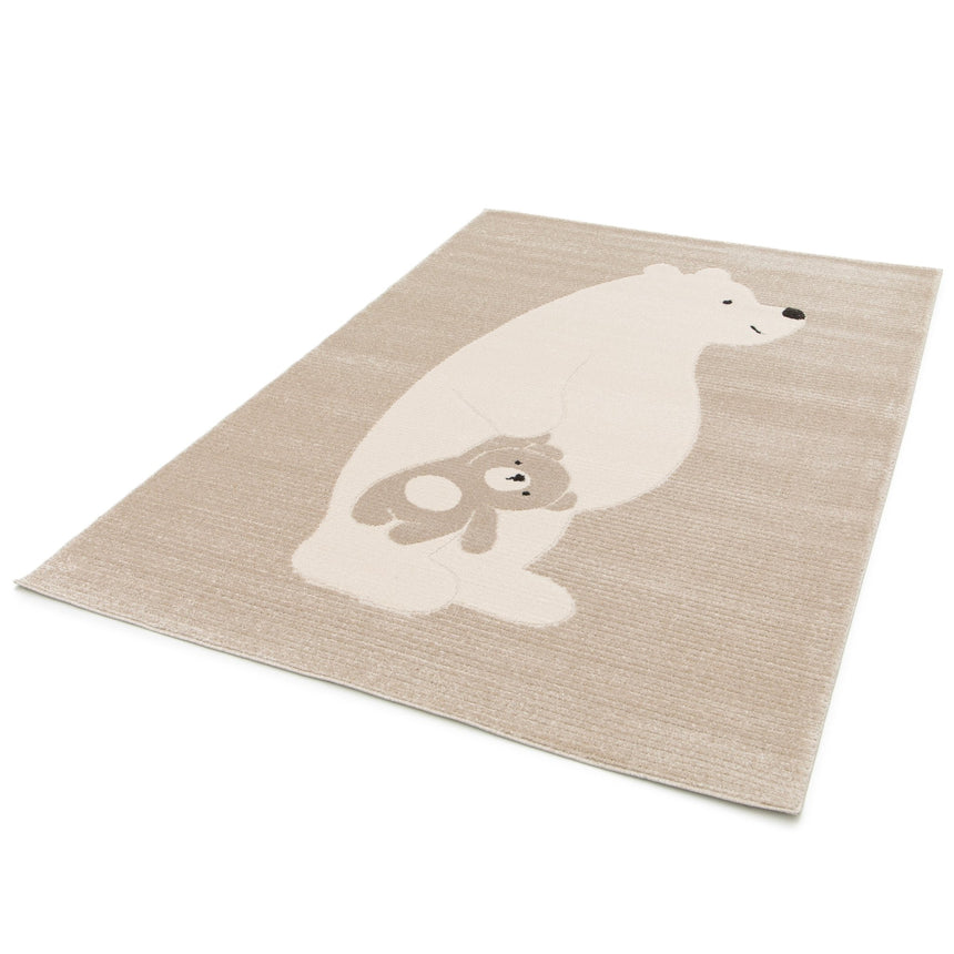 Tapis enfant ultra doux à effet sculpté petit ours CUDDLE - AFKliving