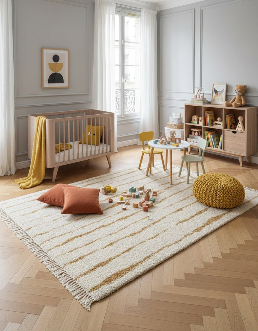 Tapis épais à franges doux et raffiné BRANCUSI - AFKliving