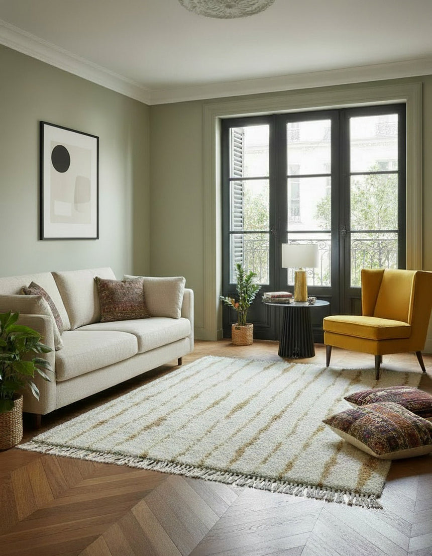 Tapis épais à franges doux et raffiné BRANCUSI - AFKliving