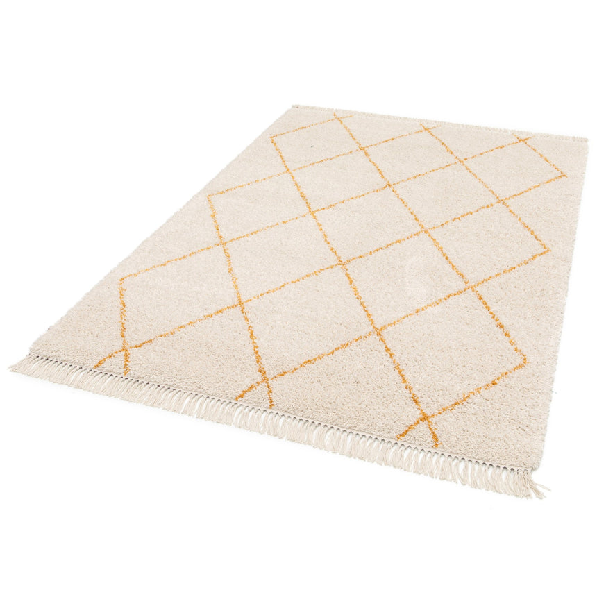 Thick, soft and refined fringed rug NILE - AFKliving
