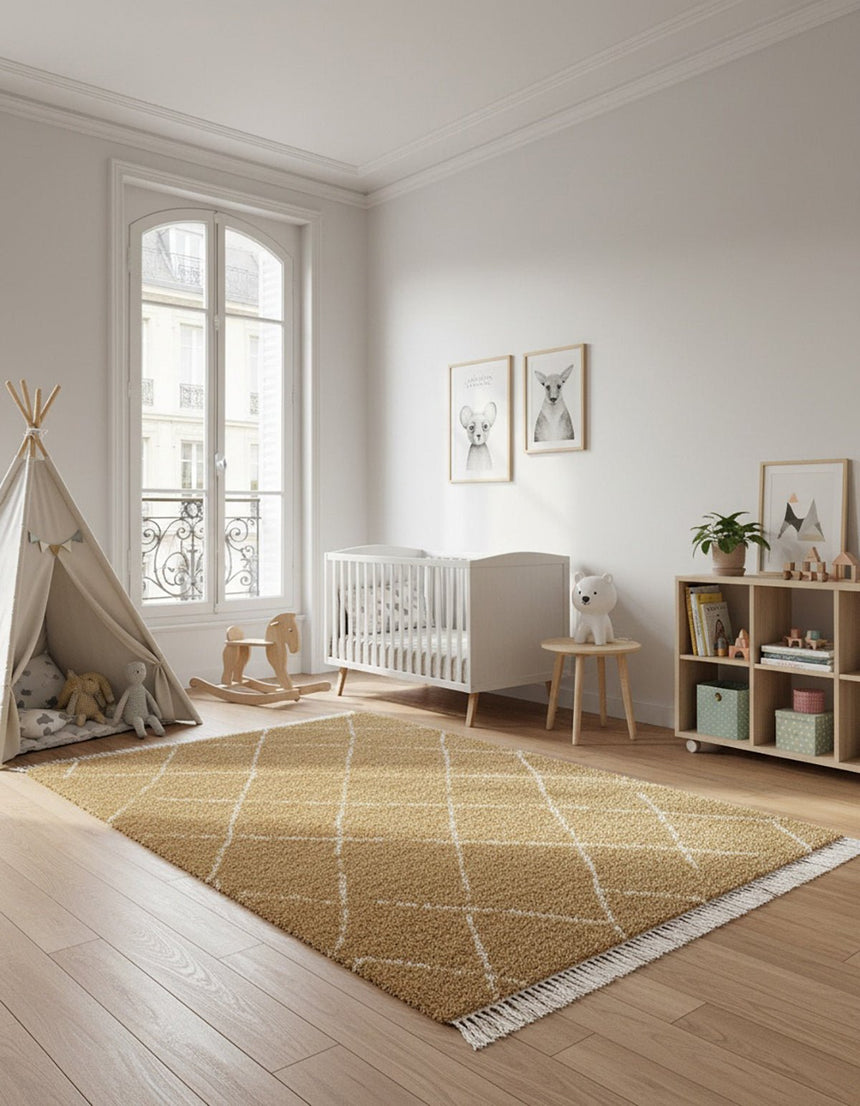 Tapis épais à franges doux et raffiné TIGRIS - AFKliving