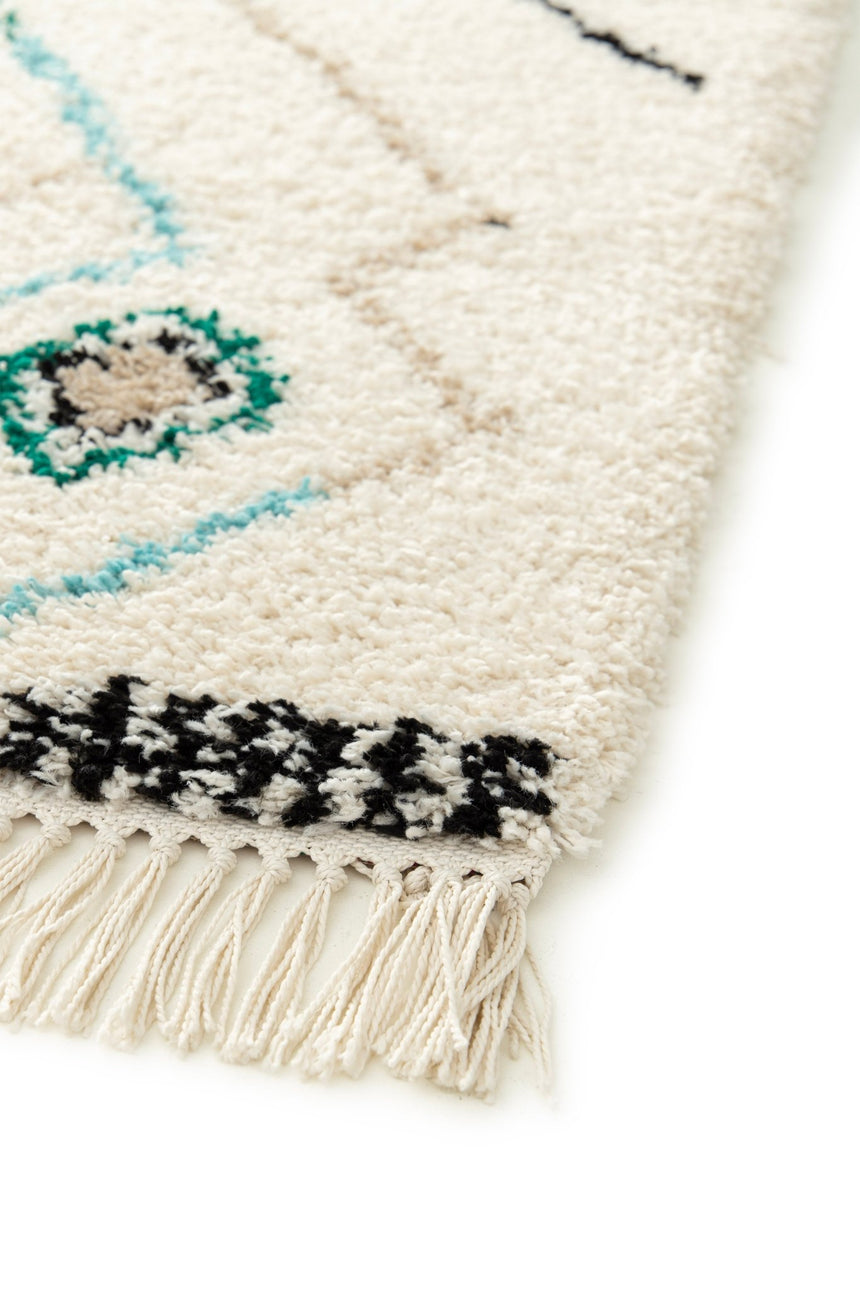 Tapis épais à franges style ethnique GLYPH - AFKliving