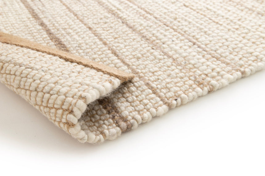 Tapis fait main en laine de nouvelle Zelande et en jute MARIUS - AFKliving