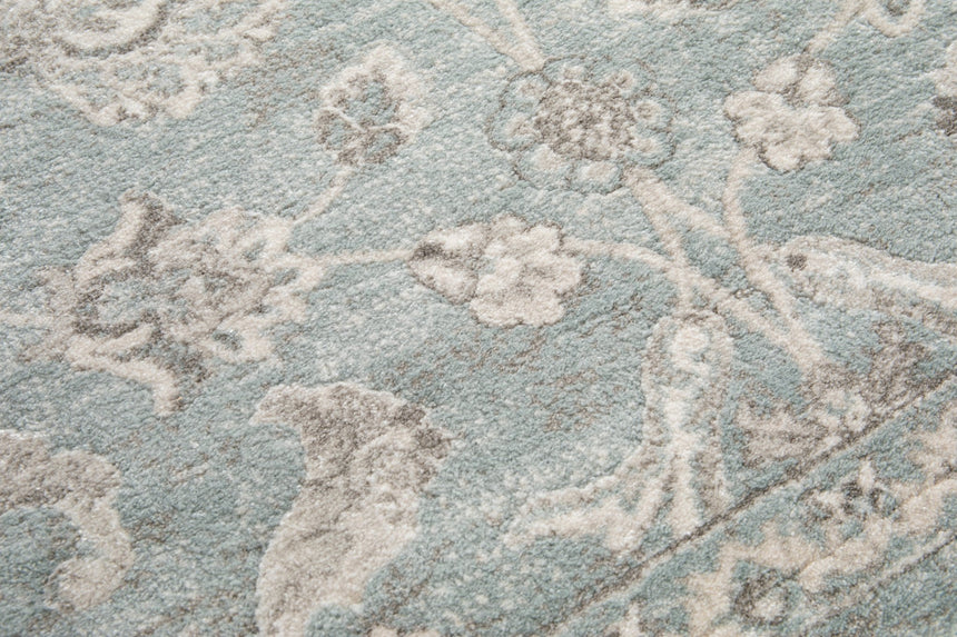 Tapis floral à poils ras très dense et doux CHAMBORD - AFKliving