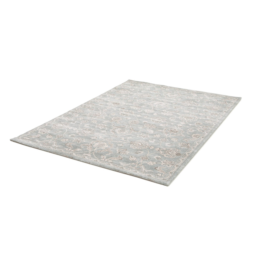 Tapis floral à poils ras très dense et doux CHAMBORD - AFKliving