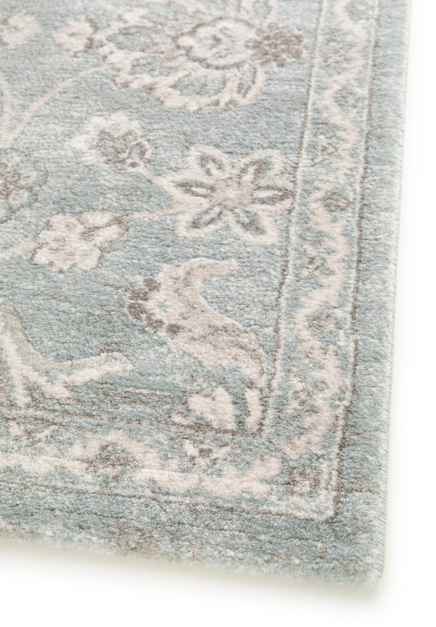 Tapis floral à poils ras très dense et doux CHAMBORD - AFKliving