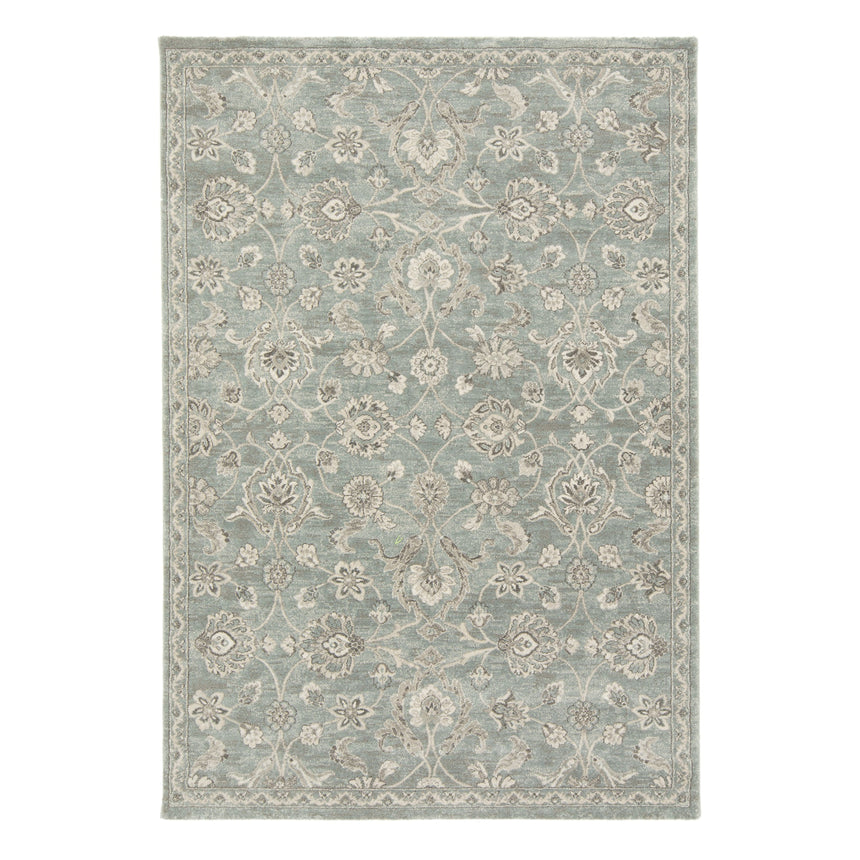Tapis floral à poils ras très dense et doux CHAMBORD - AFKliving