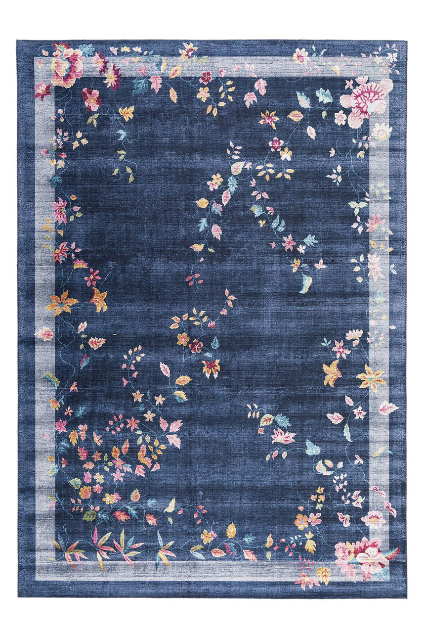 Tapis floral finition couture anglaise HORTENSE - AFKliving