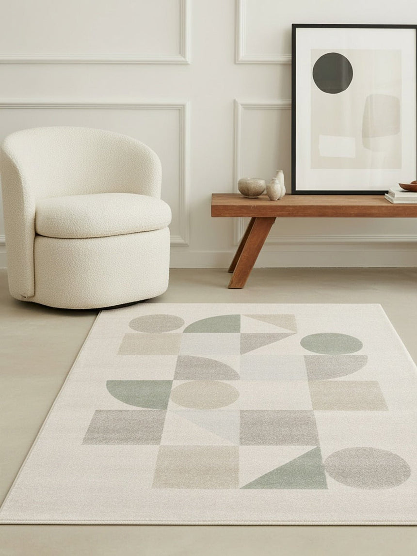 Tapis géométrique doux et confortable MODUL - AFKliving
