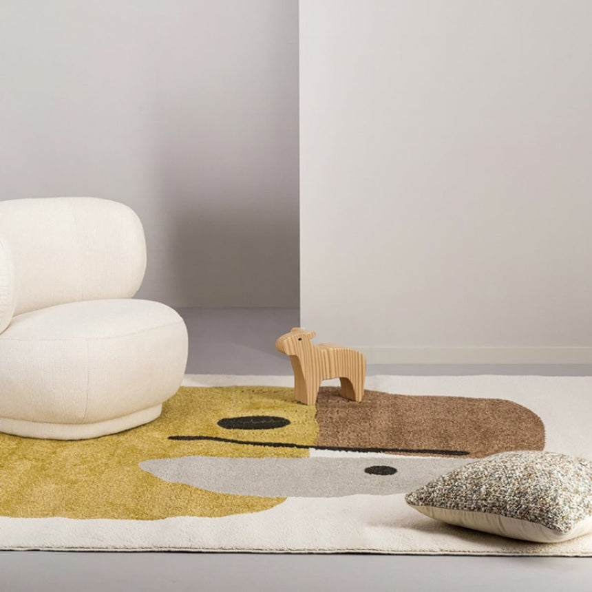 Tapis géométrique hommage à Joan Miró COLLAGE - AFKliving