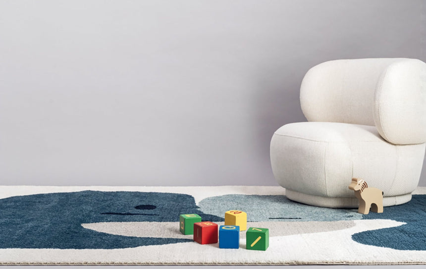 Tapis géométrique hommage à Joan Miró COLLAGE - AFKliving