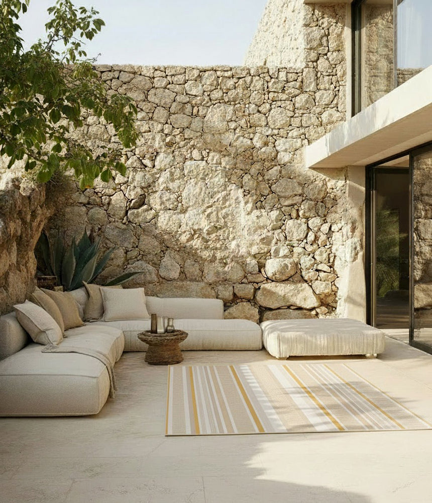 Tapis intérieur extérieur à rayures SOLEA - AFKliving