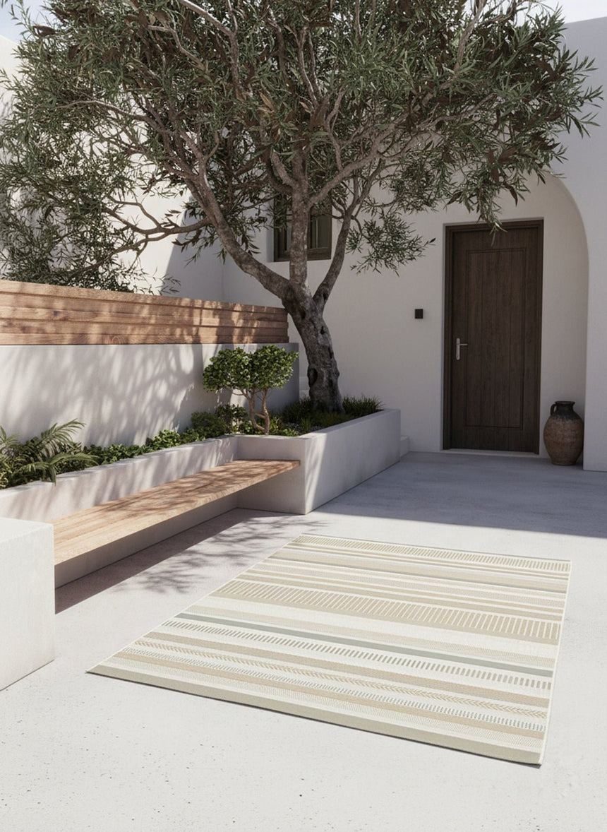 Tapis intérieur extérieur à rayures SOLEA - AFKliving