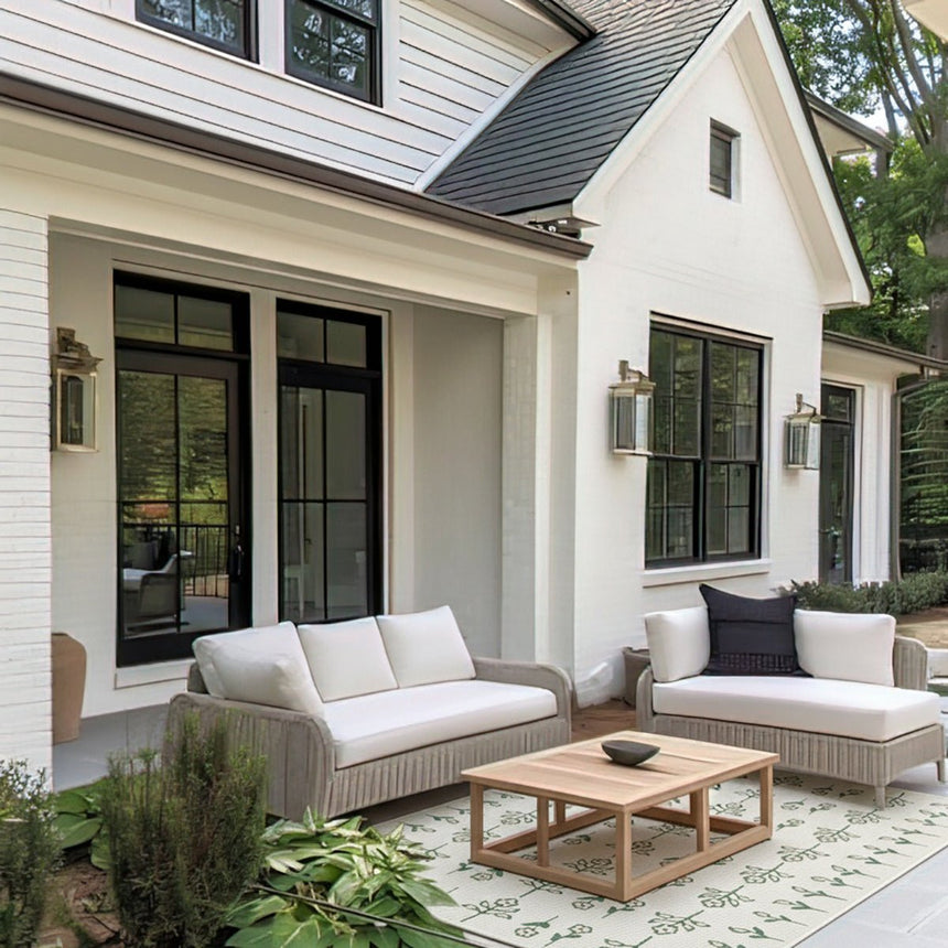 Tapis intérieur extérieur design floral PRAIRIE - AFKliving