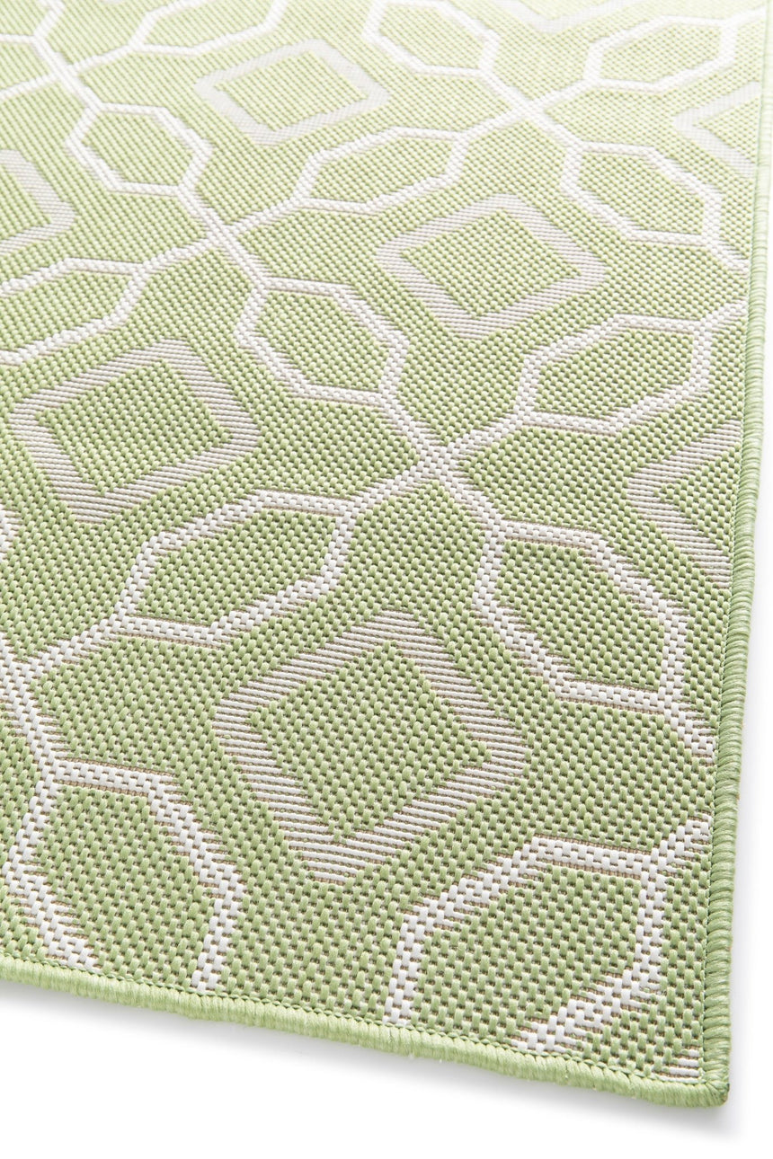 Tapis intérieur extérieur en fibres recyclées Owen Vert - AFKliving