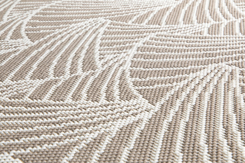 Tapis intérieur extérieur en fibres recyclées Scarlett Beige - AFKliving