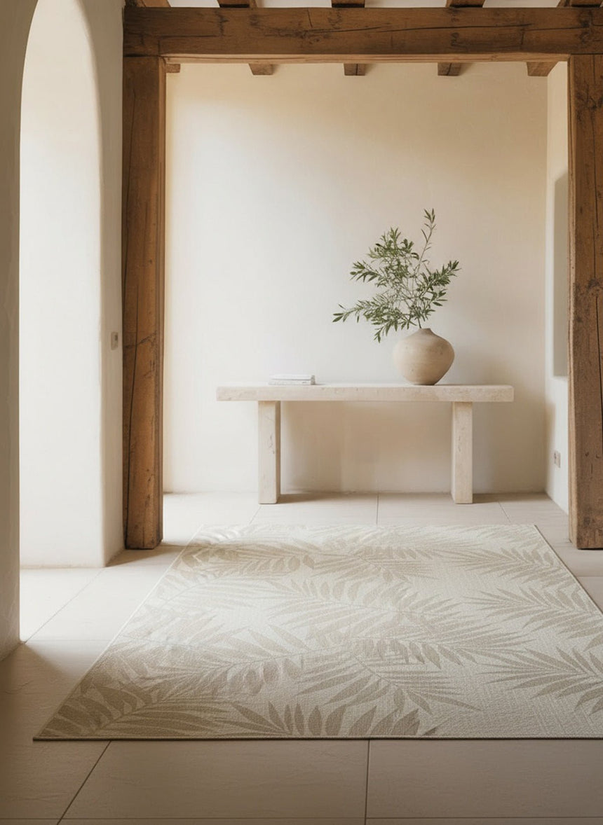 Indoor outdoor palm leaf rug TULUM - AFKliving