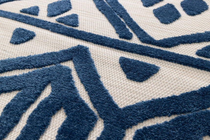 Tapis motifs ethniques avec effet sculpté SAMBA - AFKliving