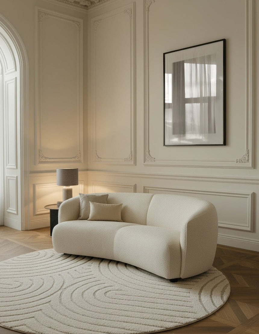 Tapis rond design à effet de relief GROOVE - AFKliving