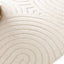 Round designer rug with relief effect GROOVE - AFKliving