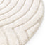 Round designer rug with relief effect GROOVE - AFKliving