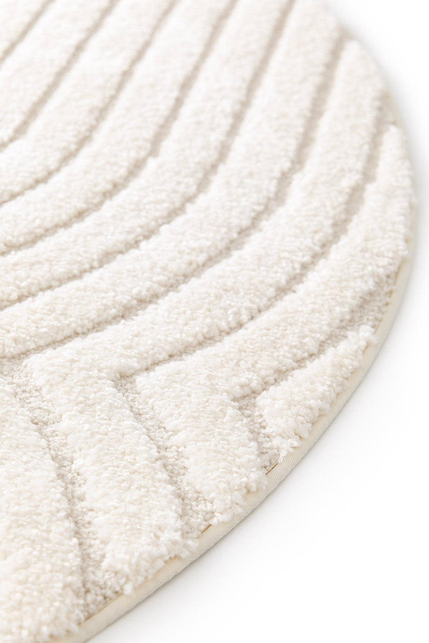 Round designer rug with relief effect GROOVE - AFKliving