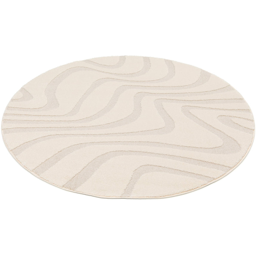 Tapis rond design avec effet relief NAYA - AFKliving