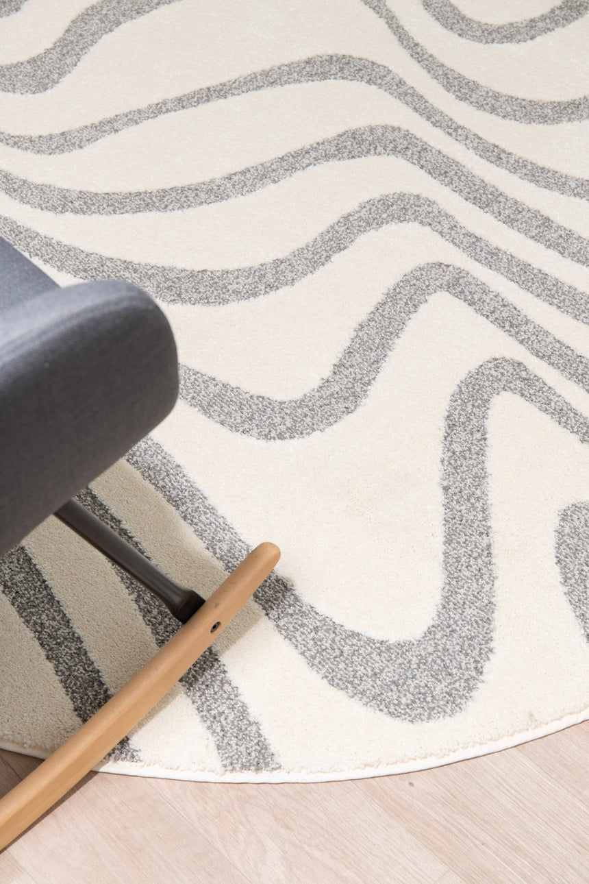 Tapis rond design avec effet relief NAYA - AFKliving