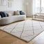Tapis shaggy ethnique tissé doux et volumineux NOMAD